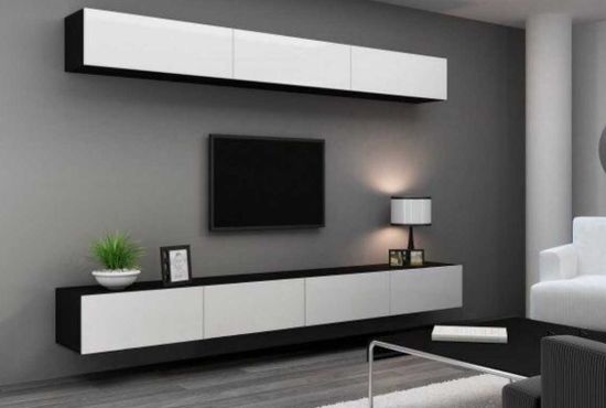 Гостиная модульная ЛИЯ-3 венге / белый глянец