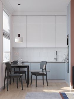 Стул с обивкой Saga, рогожка, темно-серый