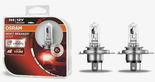 Автолампа H4 12V 60/55W P43t Osram  +100% NIGHT BREAKER SILVER (64193NBS-HCB_ DuoBox) к-т ORIGINAL