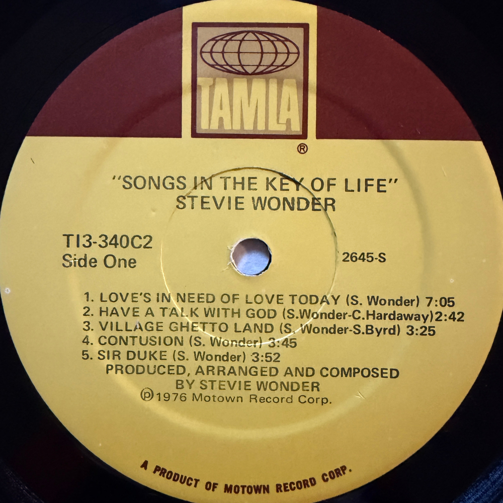 Stevie Wonder ‎– Songs In The Key Of Life (США 1976г.) 2LP+7"Т