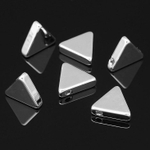 Бусина, цвет серебро (родий), размер около 10 мм, отверстие 1,5 мм, цена за 1 шт