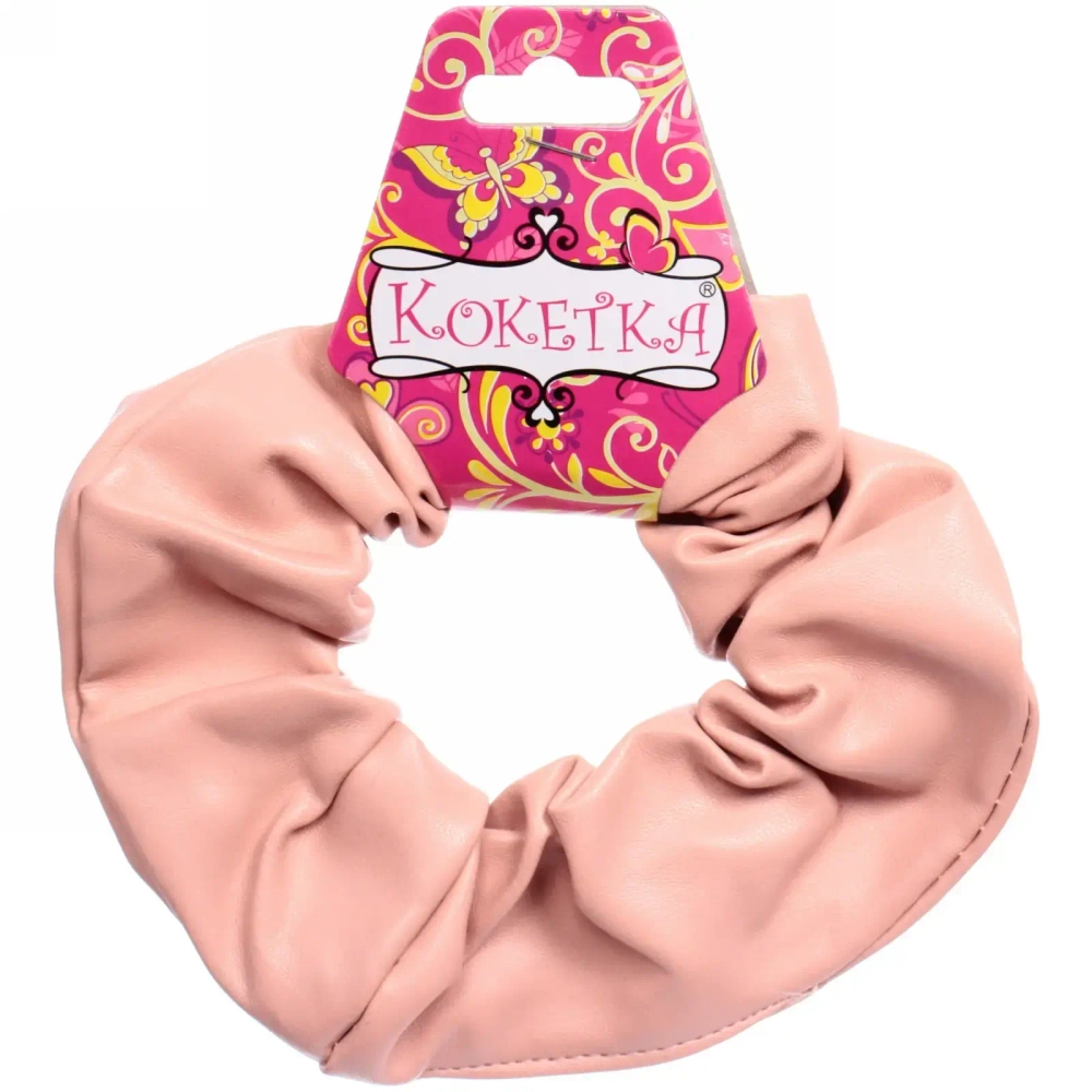 Резинка для волос 1шт «KRASSA», микс 6 цветов (черный, золотой, серебряный, пудровый, горчичный, кофе с молоком), d- 12,5 см