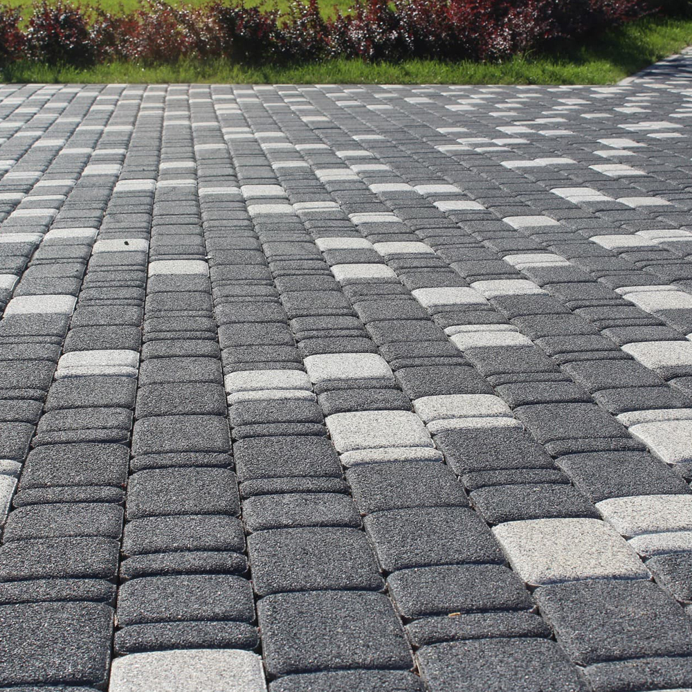 Тротуарная плитка КЛАССИКО - Стоунмикс Черный, комплект из 3 видов плит