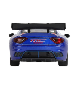 Машина "АВТОПАНОРАМА" Maserati Gran Turismo MC GT4, синий, 1/32, свет, звук, в/к 17,5*13,5*9 см