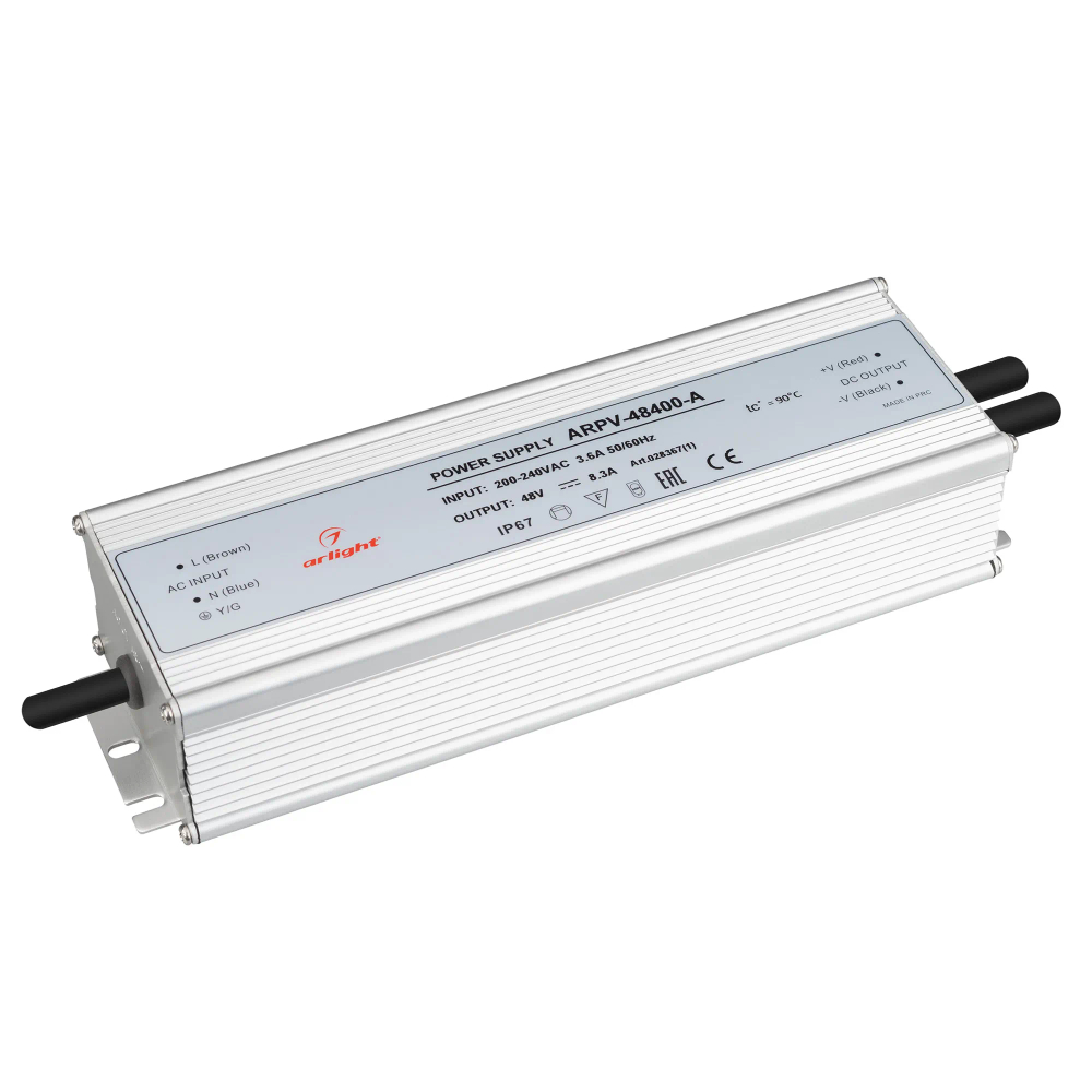 Блок питания ARPV-48400-A (48V, 8.3A, 400W) (Arlight, IP67 Металл, 3 года) 028367(1)
