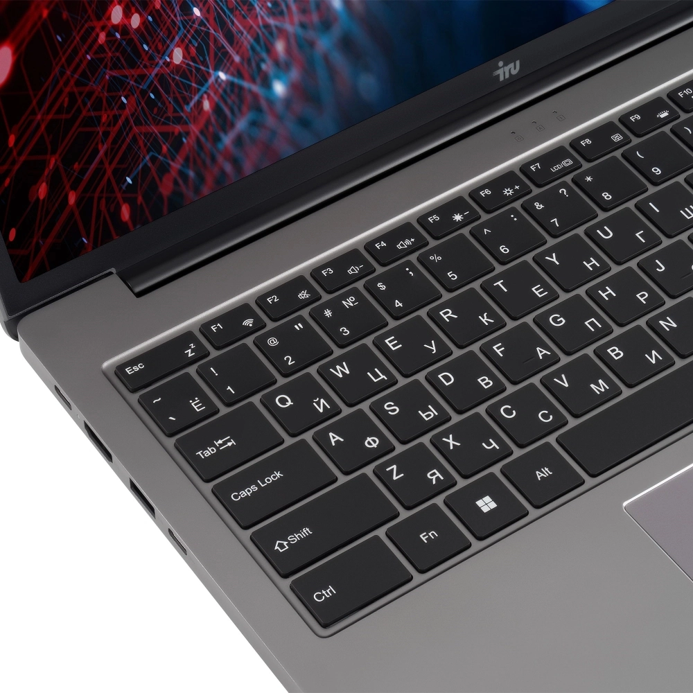 Ноутбук IRU Strato 16ALMR Core i5 12450H 16Gb SSD512Gb Intel UHD Graphics 16" IPS FHD (1920x1200) Windows 11 Pro grey WiFi BT Cam 5400mAh (2142318)