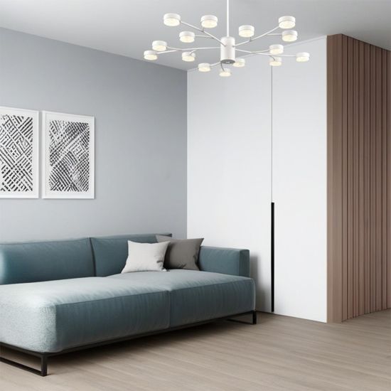 8265/15 COMFI LN26 233 металл/металл белый/белый Люстра GX53 LED 15*7W 220V TORINA