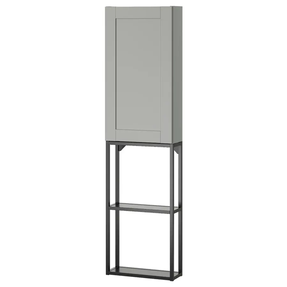 Комбинация для ванной - IKEA ENHET, 40х17х150 см, серый/антрацит, ЭНХЕТ ИКЕА