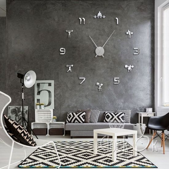 Настенные 3D часы Gym