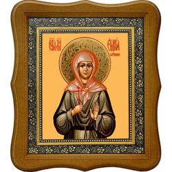 Евдокия Сафронова мученица. Икона на холсте.