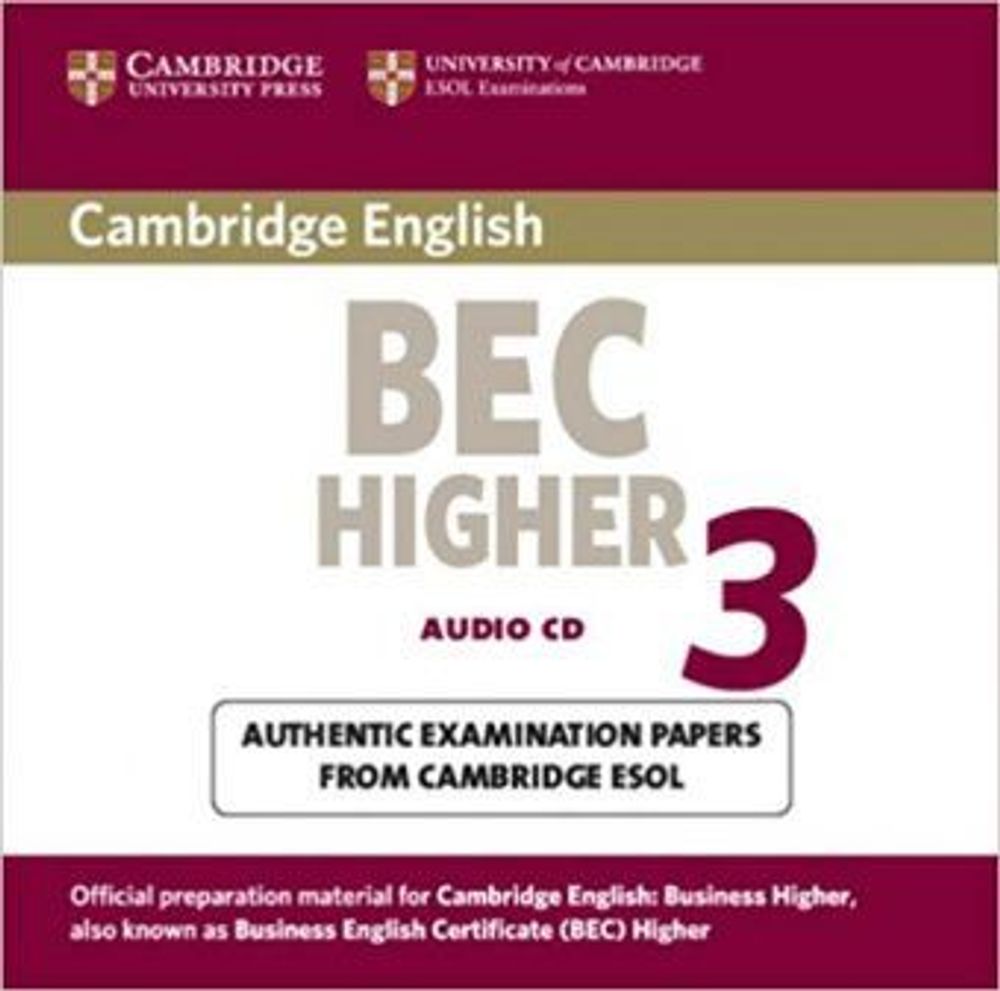 Cambridge BEC 3 Higher Audio CD