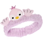 Повязка на голову косметическая «ДАЙМОНД РУШ», цвет лавандовый, пудровый, небесный и серый, 20*5.5см (ZIP пакет)