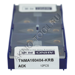 Пластина твердосплавная ISO TNMA160404-KRB ACK10E AHNO по чугуну, чистовая