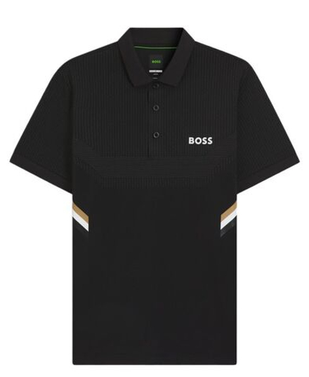 Теннисное поло BOSS Active Slim Fit With Moisture Management Shirt - black
