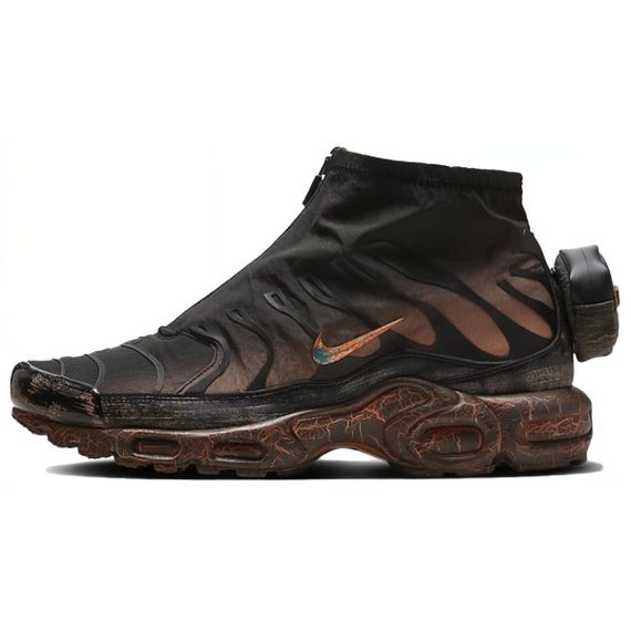 Кроссовки Nike Air Max Plus среднего размера черно-серого цвета Мужские