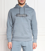 Худи box striped logo Calvin Klein - голубой(K10K110761)