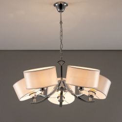 Citilux Эвита CL466150 Люстра подвесная с белыми абажурами