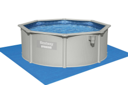 Стальной бассейн Bestway Hydrium Pool Set 360х120 см + песочный ф/насос 3028 л/ч, лестница, тент, подстилка (56574 BW)