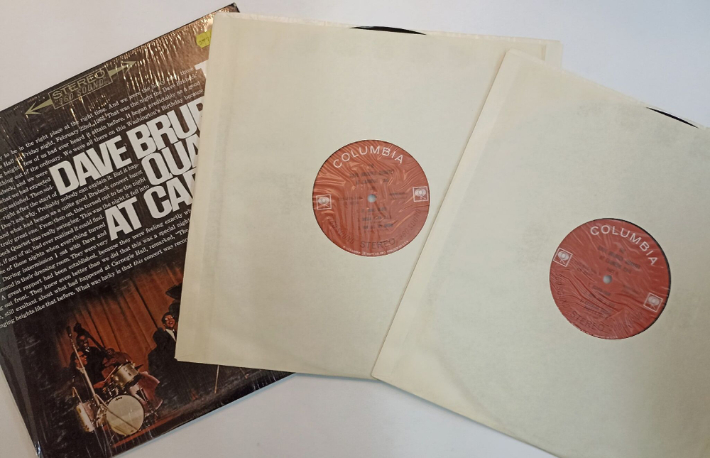 Винтажная виниловая пластинка LP The Dave Brubeck Quartet At Carnegie Hall 2LP (USA 1967)
