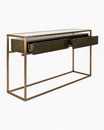 Коричневая консоль с ящиками “Хэйворд”