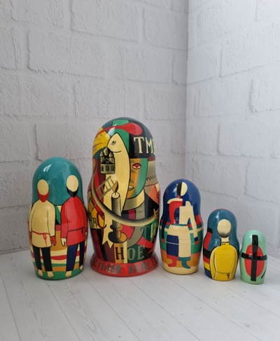 Матрешка 5м 18см Кандинский-Малевич