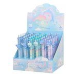 Ручка гелевая, пиши-стирай, автоматическая, Basir, синие чернила, серия "OCEAN DREAM", фигурка на корпусе, 36 шт