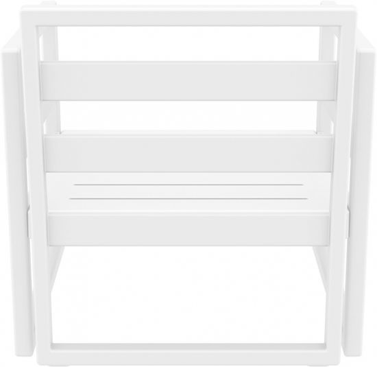 Кресло  уличное пластиковое с подушками Mykonos бежевое