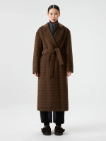 Пальто-халат в клетку OLA OLA