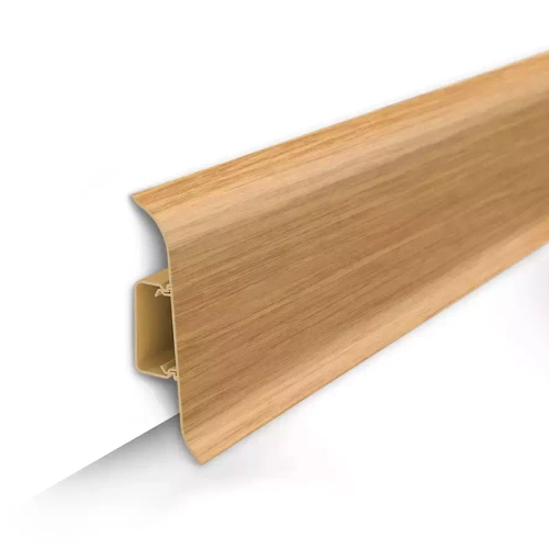 Плинтус пластиковый с кабель-каналом 70 Дуб Светлый