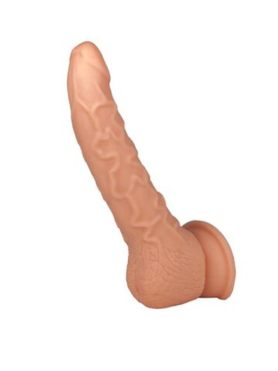 Фаллоимитатор-реалистик на присоске - 19,5 см. (Цвет: телесный)