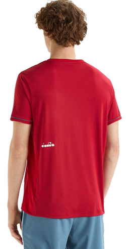 Мужская теннисная футболка Diadora Short Sleeve T-Shirt - chili pepper