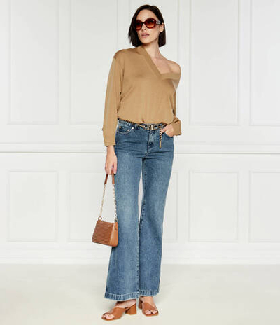 Хлопковый свитер merino Michael Kors - бежевый(MT460YB4VR)