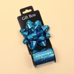 Набор для декорирования «Волшебный сюрприз» бант d=10 см, лента 1,6 см (10м), Синий