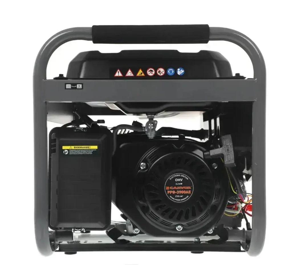 Бензиновый генератор CARVER PPG-3900АE ( 3.2 кВТ, бак 15 л, 220В, электростартер)