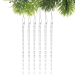 Подвеска «Снежный хрусталь» 18 см (набор 6 шт), Белый