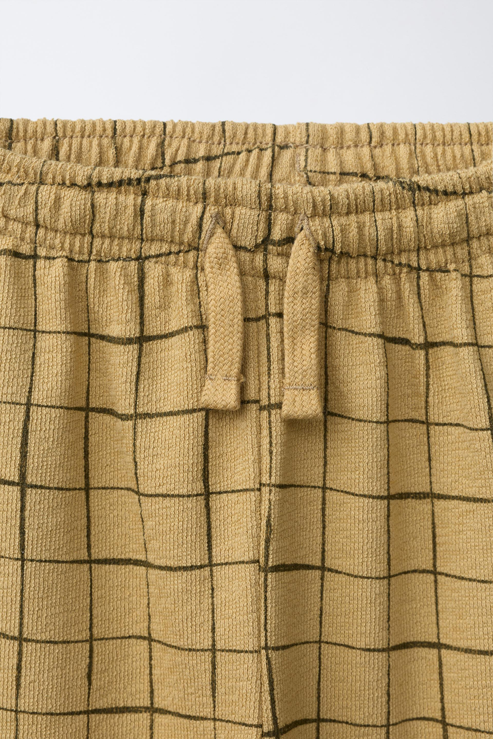 ZARA БРЮКИ В КЛЕТКУ, ПЕСОЧНЫЙ