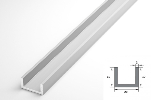 Швеллер Лука 10*20*10*2,0 Шв 04.2000.501л серебро