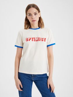 Женская футболка OPTIMIST - folly dot.