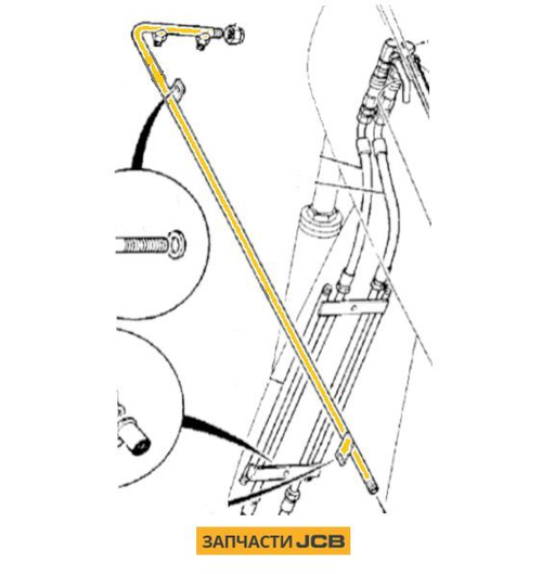 Трубка гидравлическая JCB 123/07105