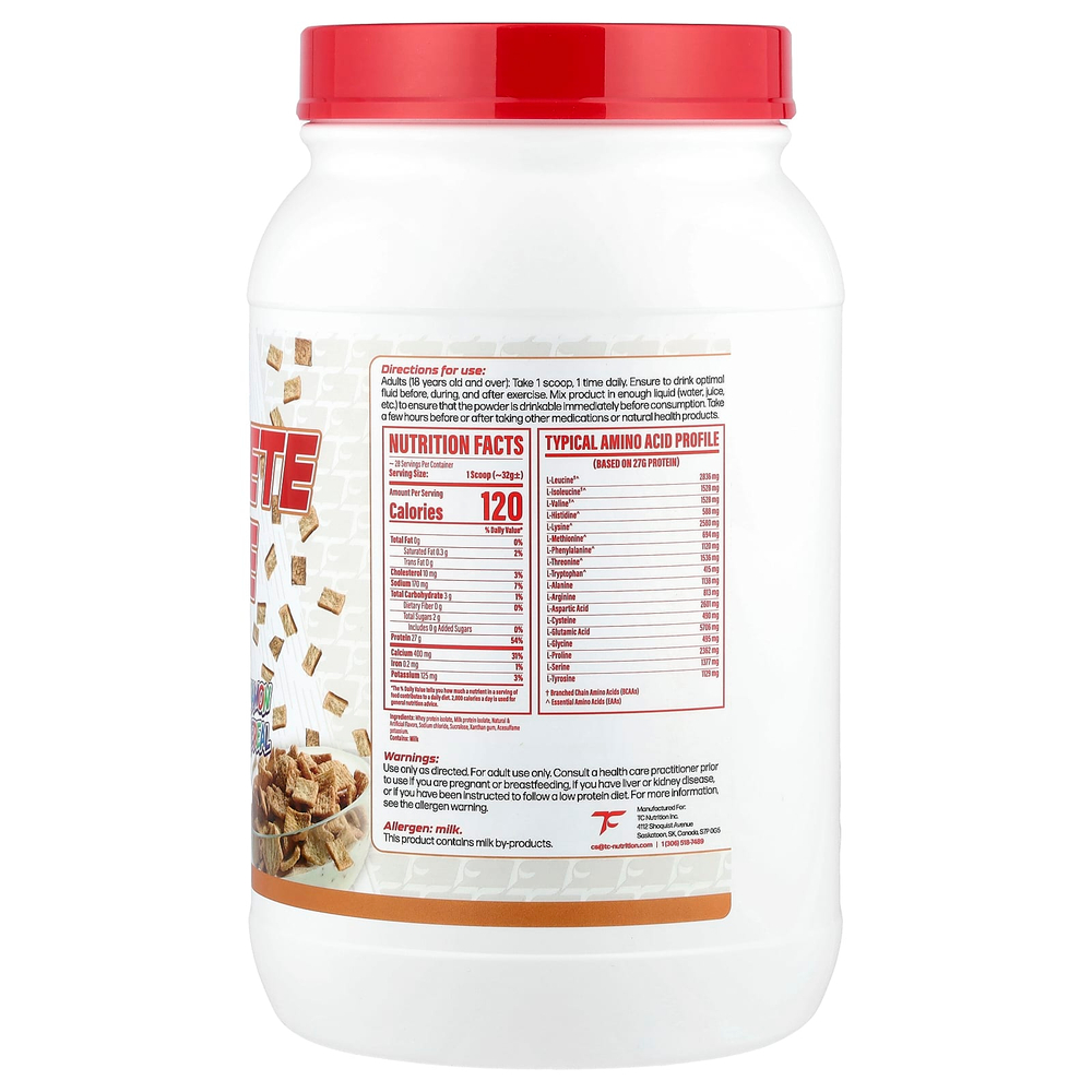 TC Nutrition, Complete изолят, хлопья с корицей, 907 г (2 фунта)