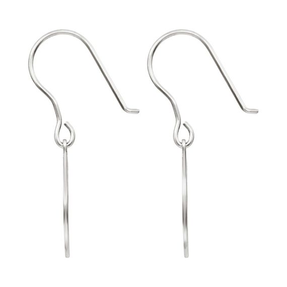 Макошь - ювелирные серьги - славянский оберег из серебра 925 пробы, вид боком