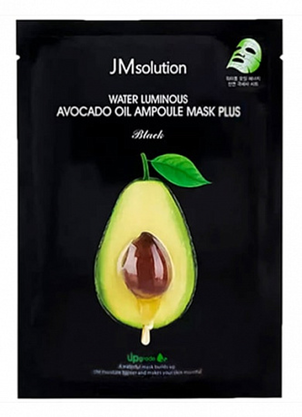 JMsolution Water Luminous Avocado Oil Ampoule Mask Plus, 35ml - Питательная ультратонкая маска с авокадо