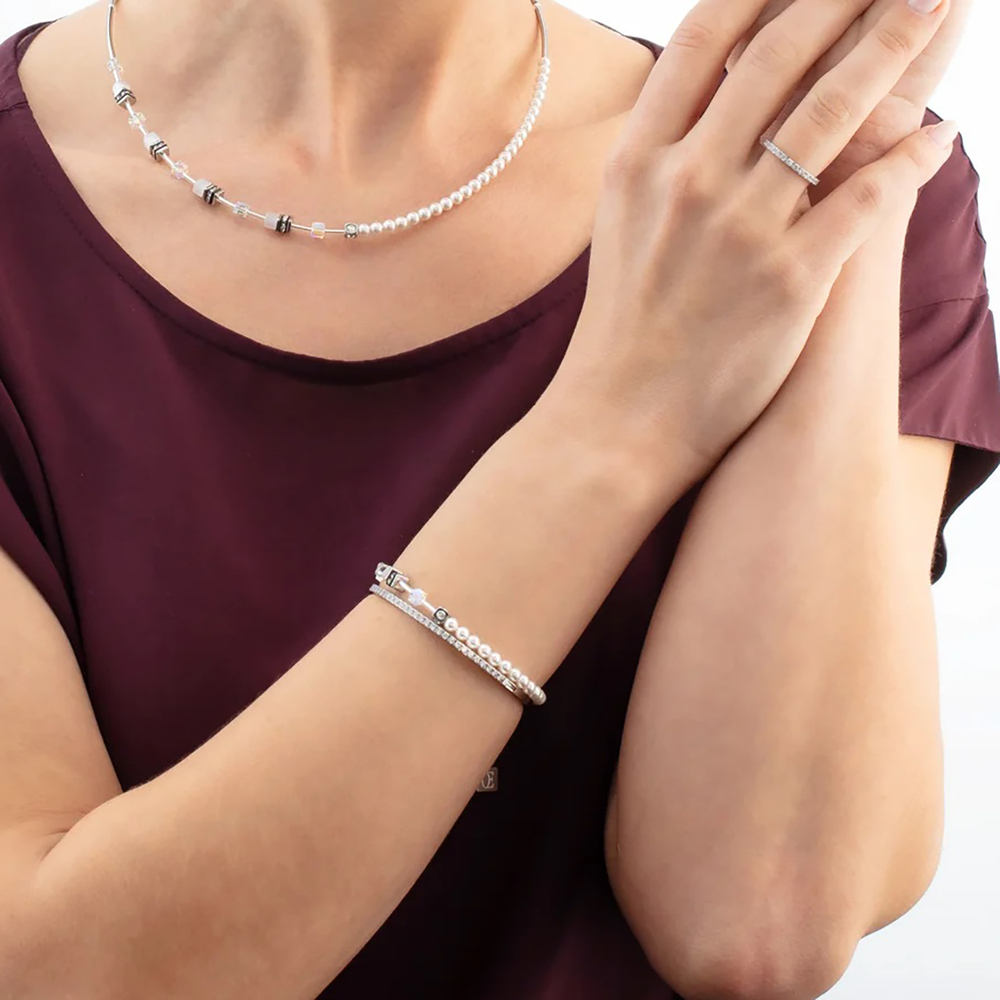 Браслет Coeur de Lion White-Silver 4087/30-1417