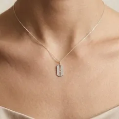 Лезвие - ювелирная подвеска из серебра 925 пробы