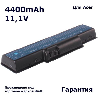 Аккумулятор iBatt 4400mAh, для Aspire 5738-664G50MN 5738ZG-454G32MiBb 5740DG-434G504735Z 4937G-654G325542G-303G32Mn 5542G-324G32Mn 5738G-653G25Mi