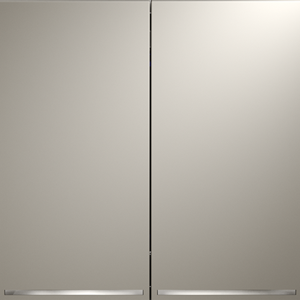 Проходной переключатель встраиваемый VOLTUM S70 двухклавишный с подсветкой 10А, (кашемир)