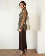 Прозрачная рубашка бронзовая роскошь