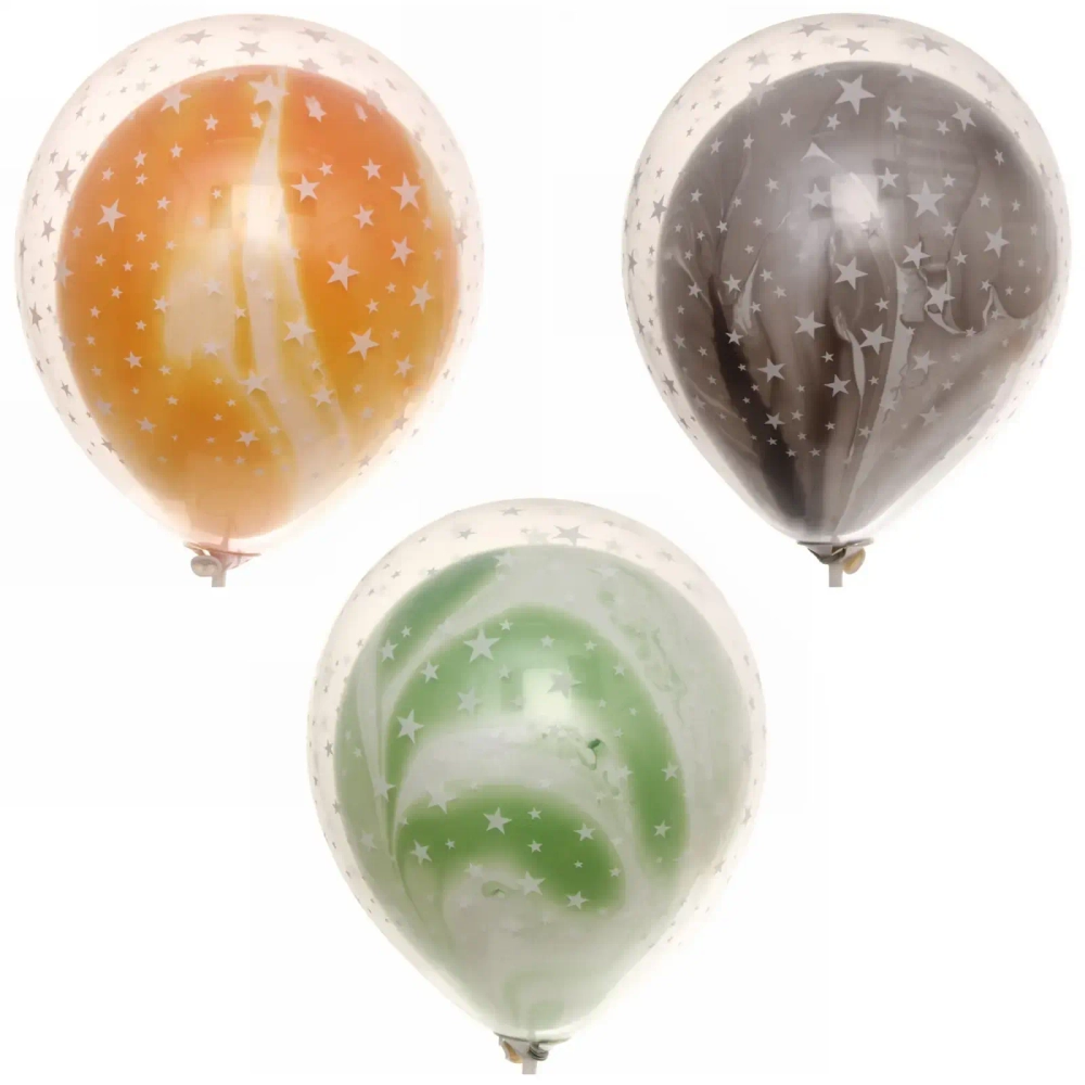 Воздушные шары 5 шт, 12»/25см «Акварель»