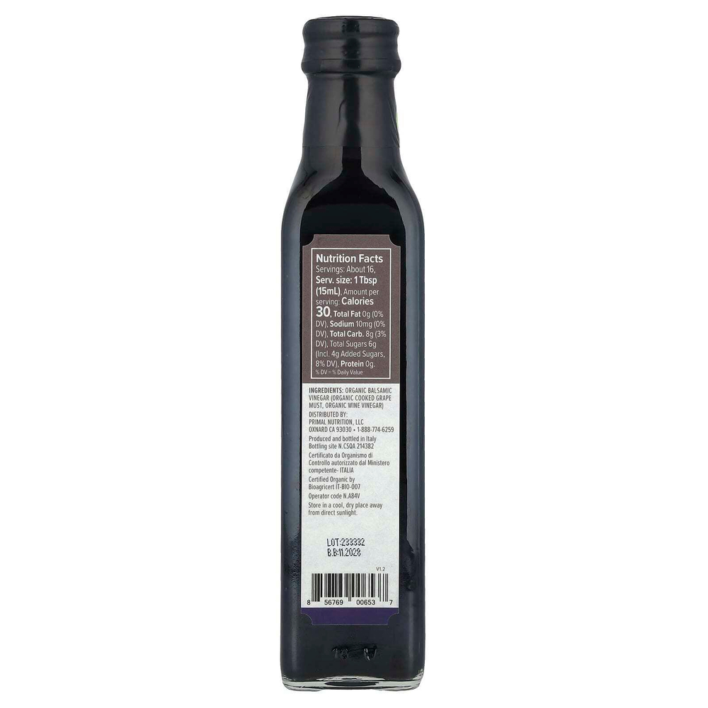 Primal Kitchen, Органический бальзамический уксус из Модены, 250 мл (8,45 жидк. унц.)