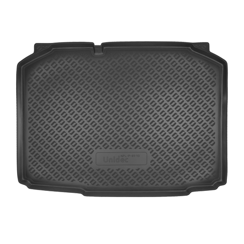 Коврик в багажник Norplast/Unidec для Skoda Fabia в кузове 5J2 HB (2007-2014) Черный, полиуретан, арт.NPL-P-81-10